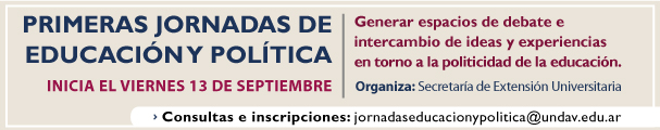 Primeras Jornadas de Educación y Política