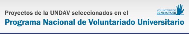 Proyectos seleccionados Voluntariado Universitario